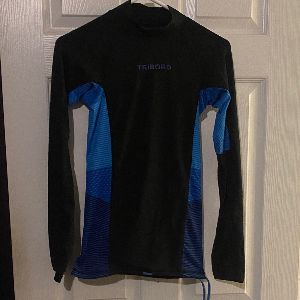 Tribord Black and Blue Long Sleeve Shirt